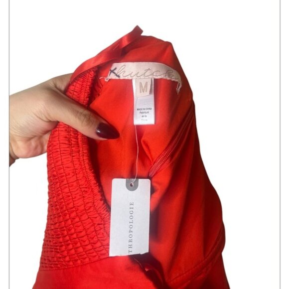 NWT ANTHROPOLOGIE Hutch 3D Rosette Strapless Mini Dress size M - Picture 5 of 7